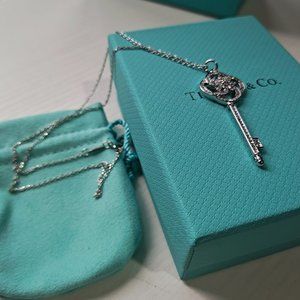 Tiffany Diamond Key Necklace